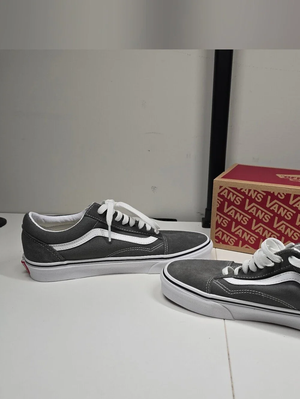 Vans Old Skool Sneakers Pewter/True White Women’s 8.5 NWOT with Box - Picture 8 of 14